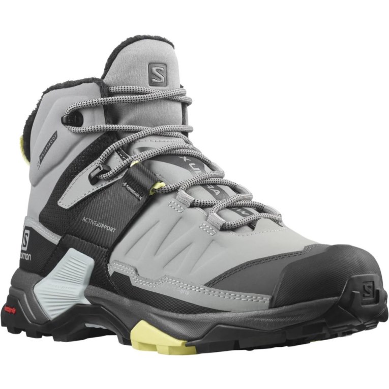 Salomon X Ultra 4 Mid Winter Thinsulate Climasalomon Waterproof Women's Winter Boots Grey | CA 64N78